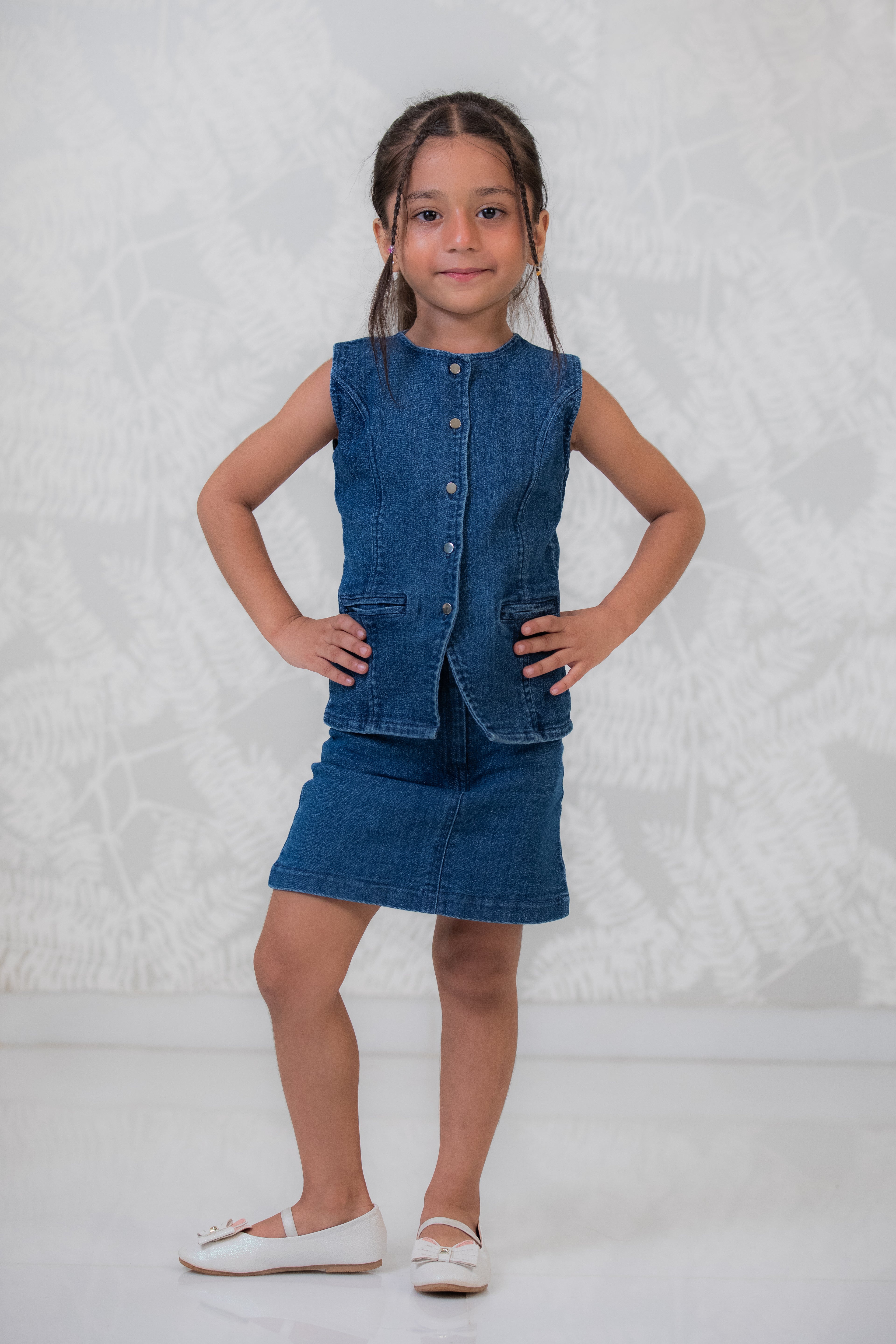 Mini Denim Utility Co-ord