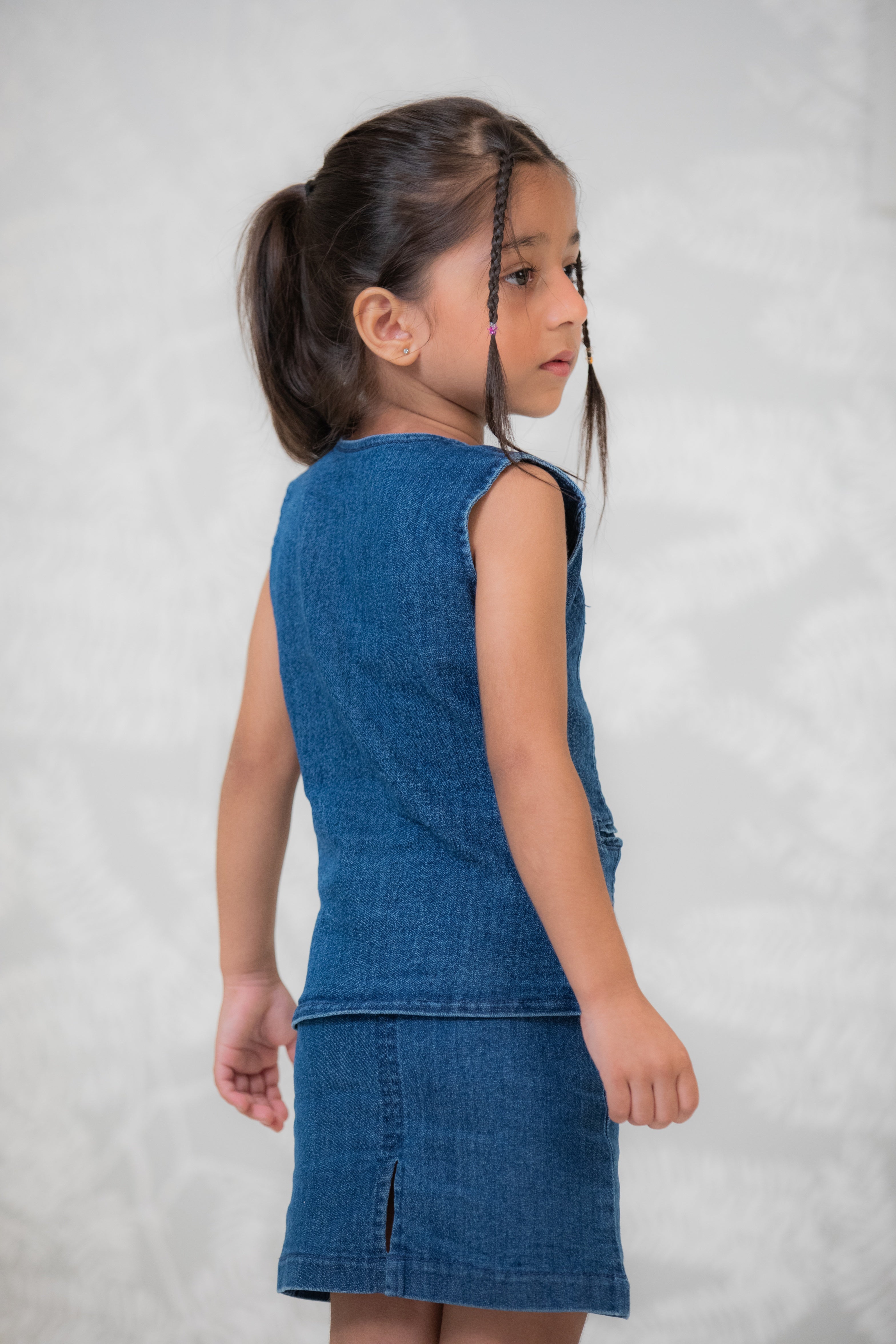 Mini Denim Utility Co-ord